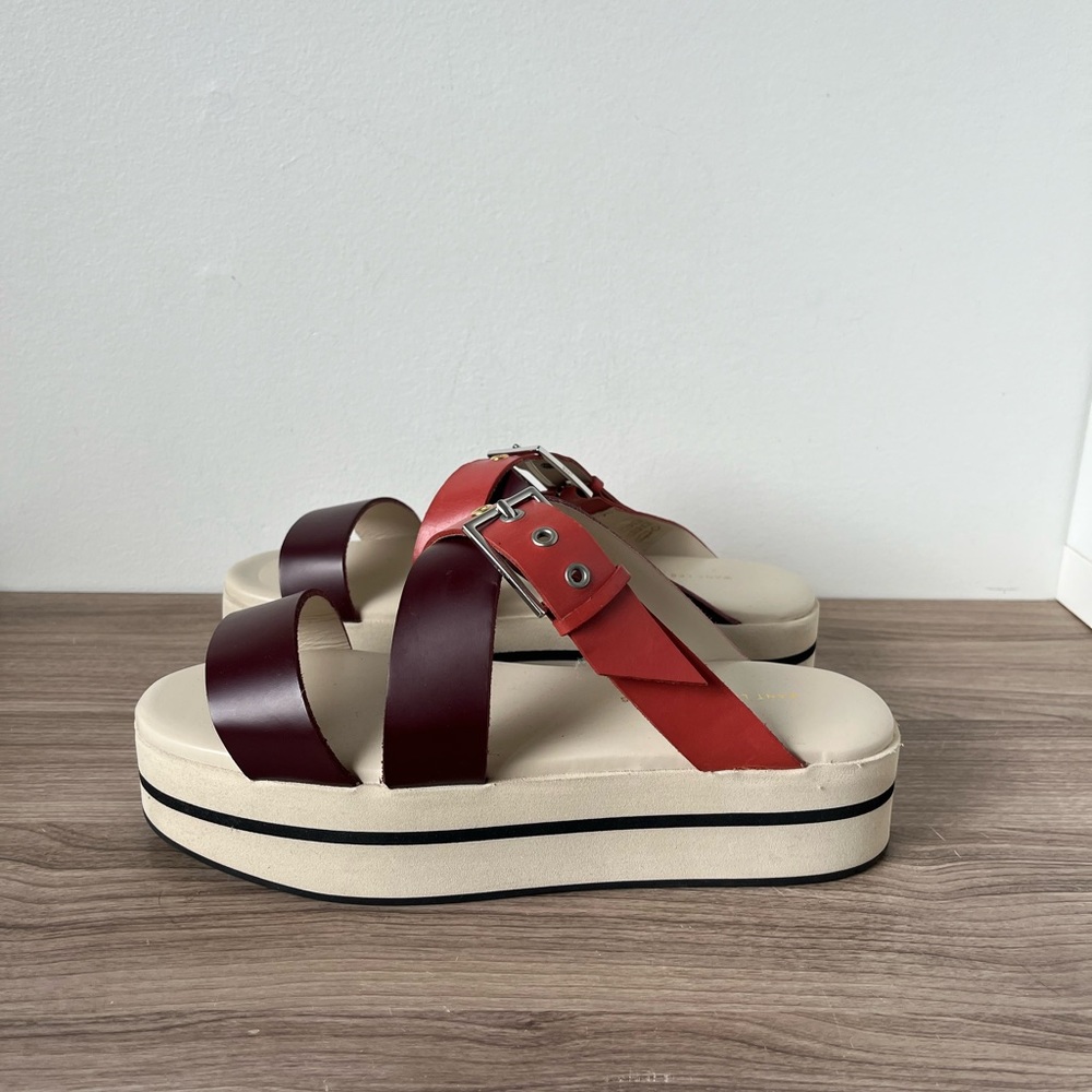 Want Les Essentiels Leather Platform Sandals Women's Sz 38 / 8 US